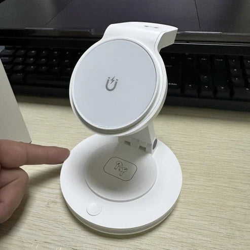 3-in-1 Magnetic Folding Wireless Charger | MagSafe Charging Station for iPhone, Apple Watch & AirPods