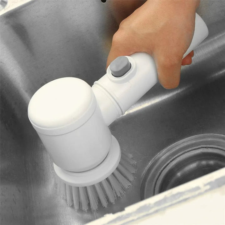 5-in-1 Electric Cleaning Brush | Cordless Power Scrubber for Kitchen & Bath TPPE