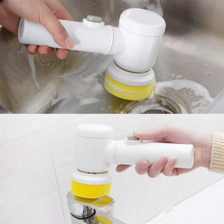 5-in-1 Electric Cleaning Brush | Cordless Power Scrubber for Kitchen & Bath TPPE