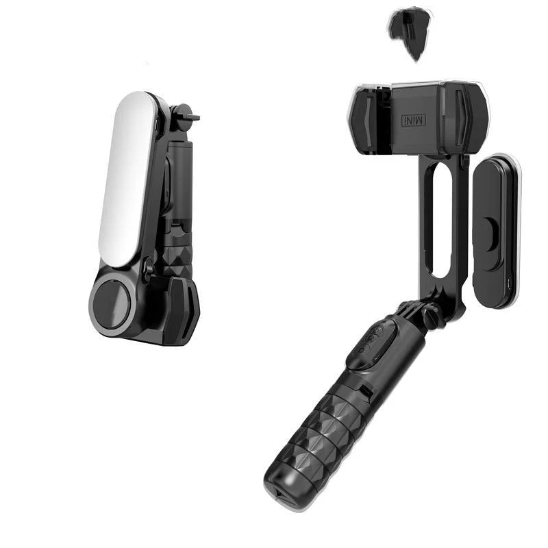 4-in-1 Gimbal Stabilizer with Tripod, Selfie Stick & Fill Light (Q09) TPPE